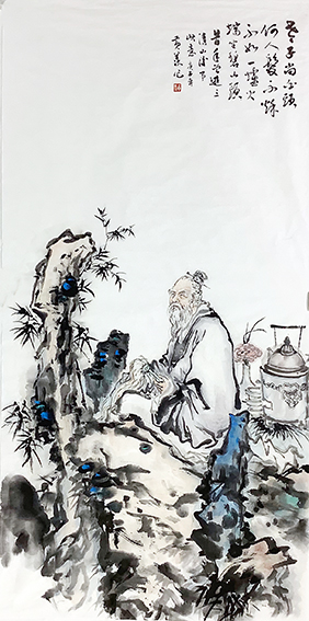 黄羡作品 《端坐碧山头》.jpg