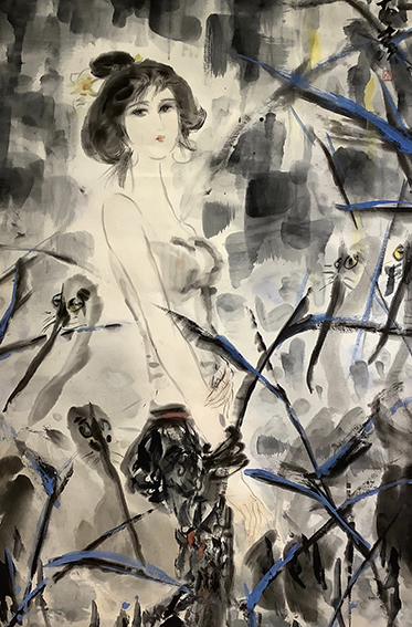 黄羡作品 《傣女》.jpg