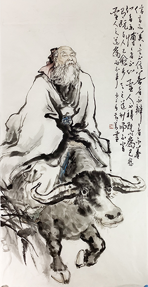 黄羡作品 《老子出关图》.jpg