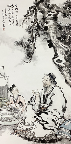 黄羡作品 《白居易诗意》.jpg