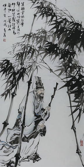 黄羡作品 《莫听穿林打叶声》.png