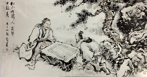 黄羡作品 《仙奕图》.jpg