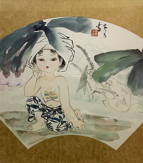 黄羡作品 《听荷图》.jpg