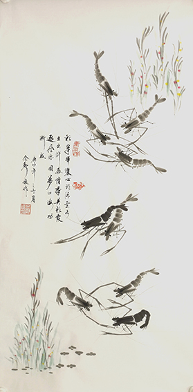 佘声俊作品4《彩笔挥洒心头清 云水生出许多情 群英朝霞逐风浪 圆梦江海功渐成》.jpg