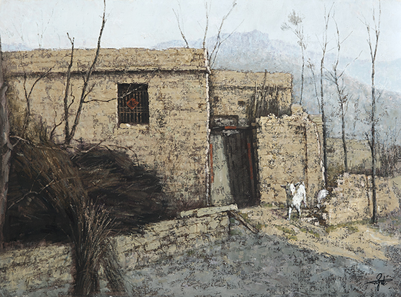 陈健作品《老屋》规格：100cmx60cm.jpg
