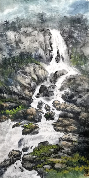 盛絜作品4《春潮源》 规格：36cm×68cm.jpg