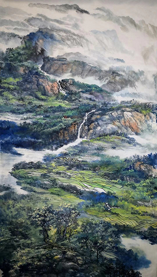 盛絜作品1《家园》  规格：68cm×136cm.jpg