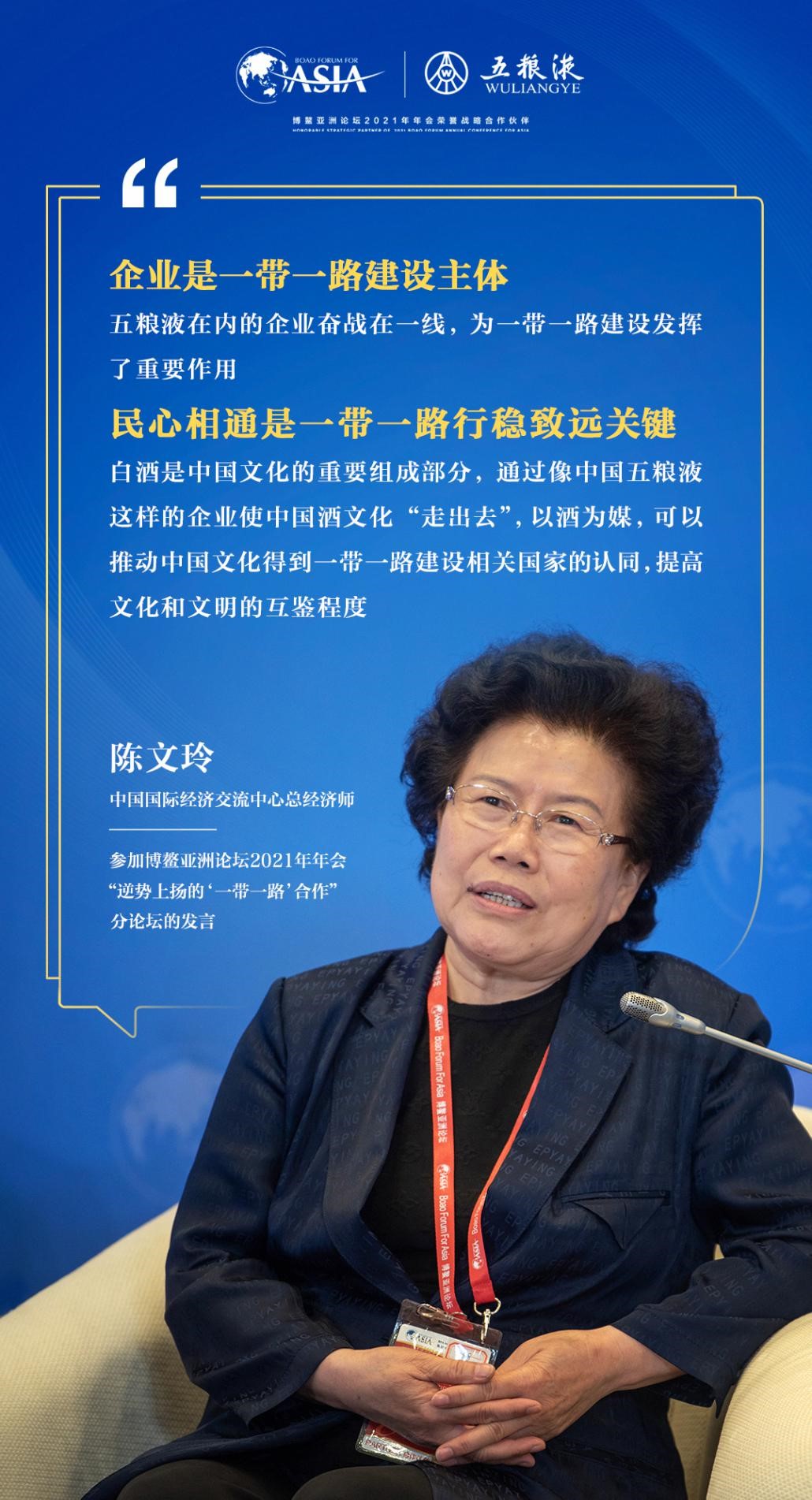 陈文玲：企业是“一带一路”建设主体 民心相通是行稳致远关键