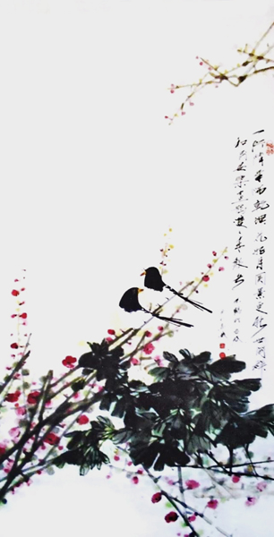 张若谷作品1《喜鹊报春》.jpg