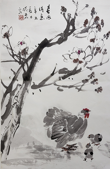 仇振霖作品《春风得意》规格：46cm×69cm.jpg