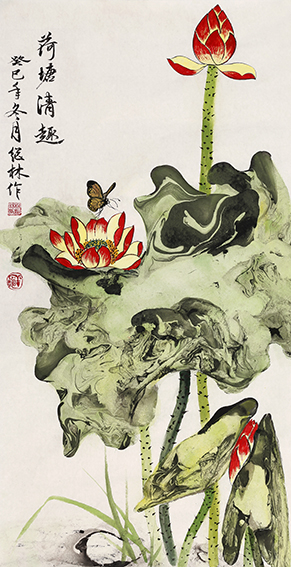 杨继林作品 《荷塘清趣》.jpg