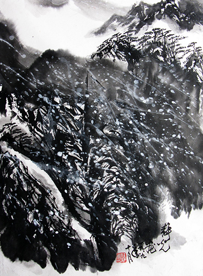 1625799390815319.jpg 任静光作品《黄山飞雪》.jpg