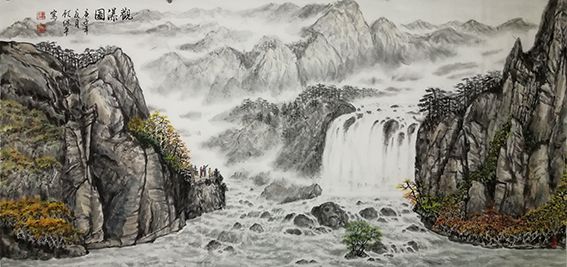 顾保平作品6《观瀑图》.jpg