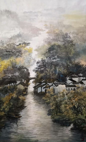 1626678504460266.jpg 盛絜作品4《印象江南》 规格:68cm×136cm.jpg