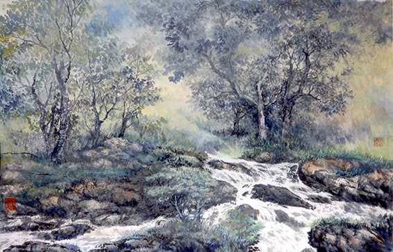 1626678778793709.jpg 盛絜作品20《空山赏泉声》规格:67cm×46cm.jpg