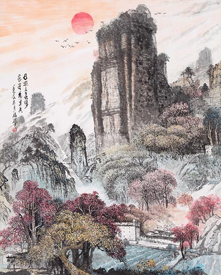 陈福耀美术作品《日照三春暖 花开万里香》.jpg